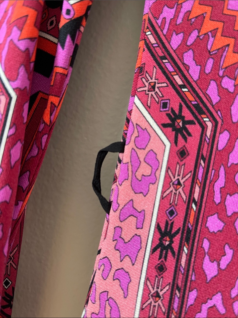 Emilio Pucci Pink & Black Geometric Long Sleeve Midi Dress with belt NEW - Picture 4 of 16